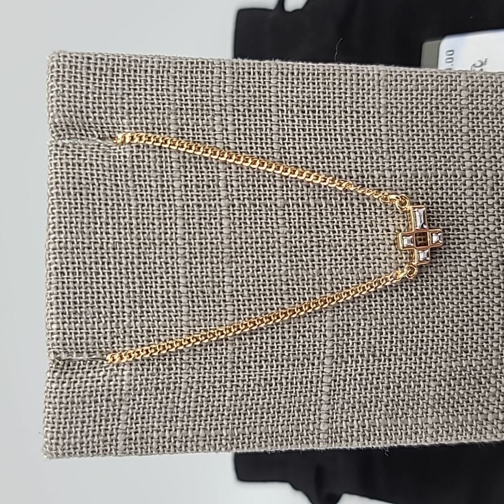 AllSaints Gold Cross Necklace
